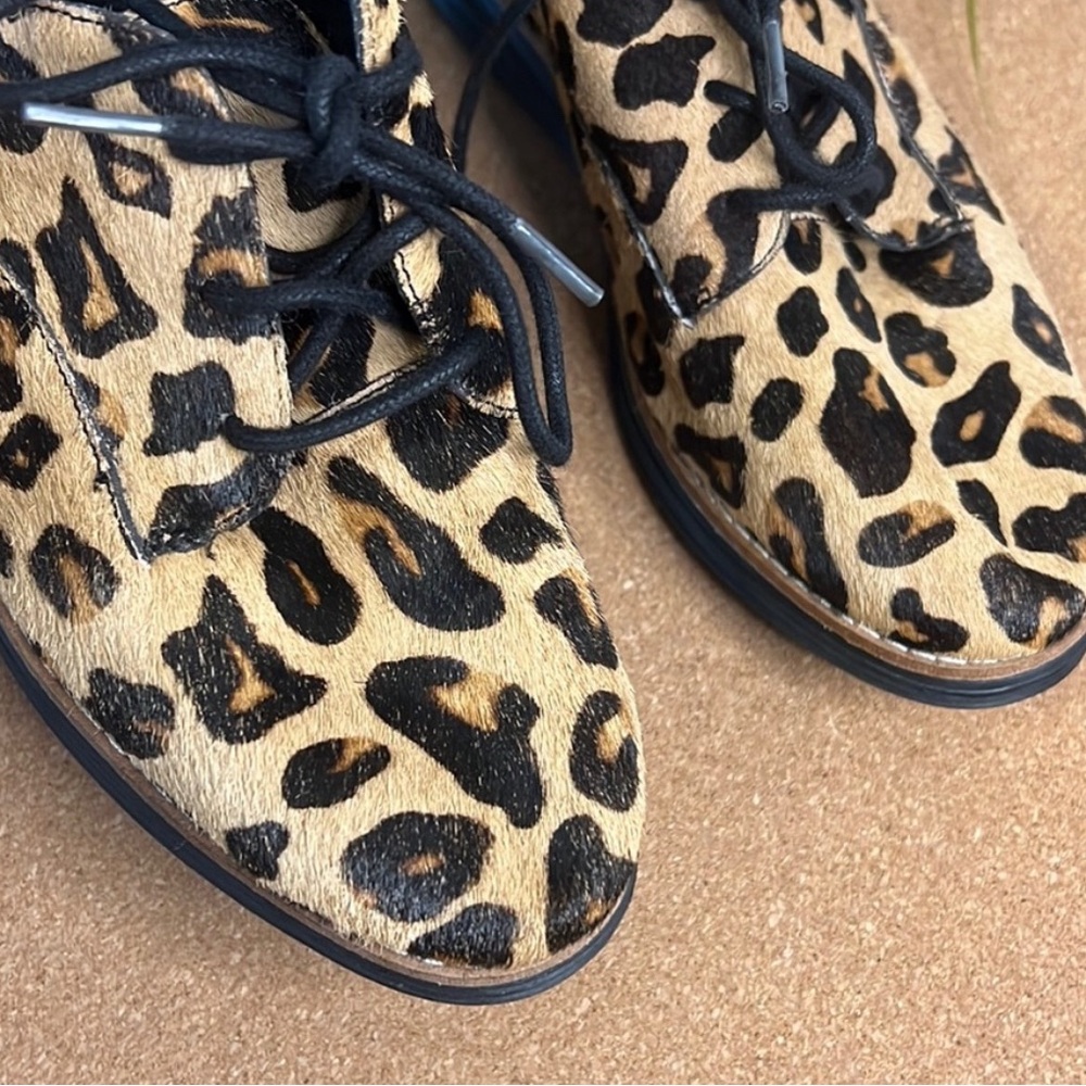 Cole Haan Grand Oxfords Calf Hair Animal Print Size 5.5 - Picture 3 of 8